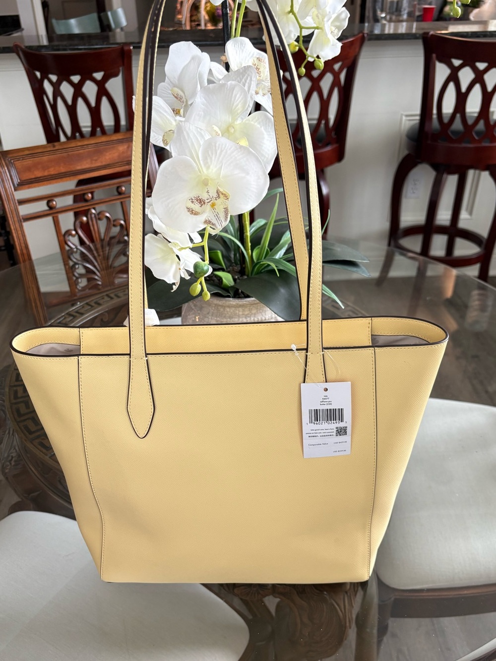 💛💛KATE SPADE YELLOW SAFFIANO LEATHER TOTE BAG!💛💛 - Picture 2 of 11